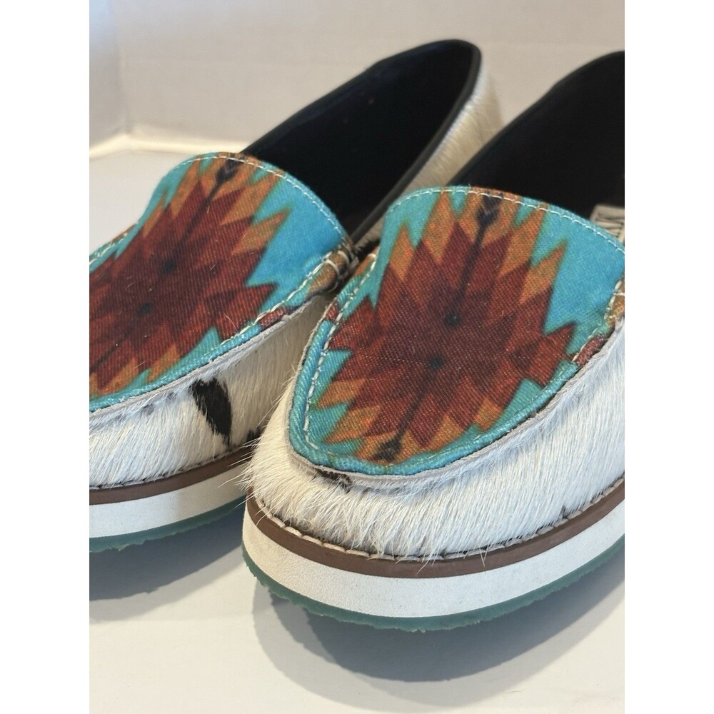 Myra Bag Women's Effervescent Sneakers, featuring a cowhide hair-on-hide body - Picture 3 of 5